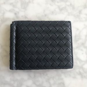 Bottega Veneta - Woven Bi-Fold Clip Wallet